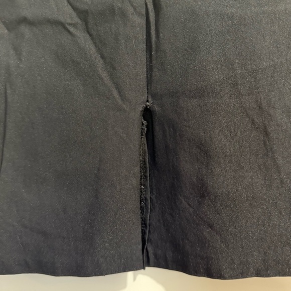 Simons | womens small Black Pencil Skirt Knee-Length with slit and elastic waist - Picture 3 of 5